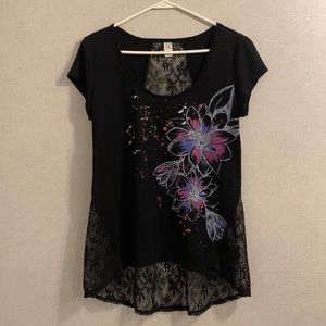 HYBRID LACE TEE